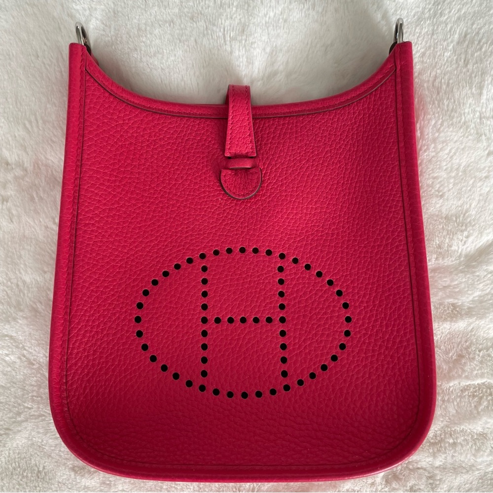 Authentic Hermes Evelyne tpm Rose Extreme